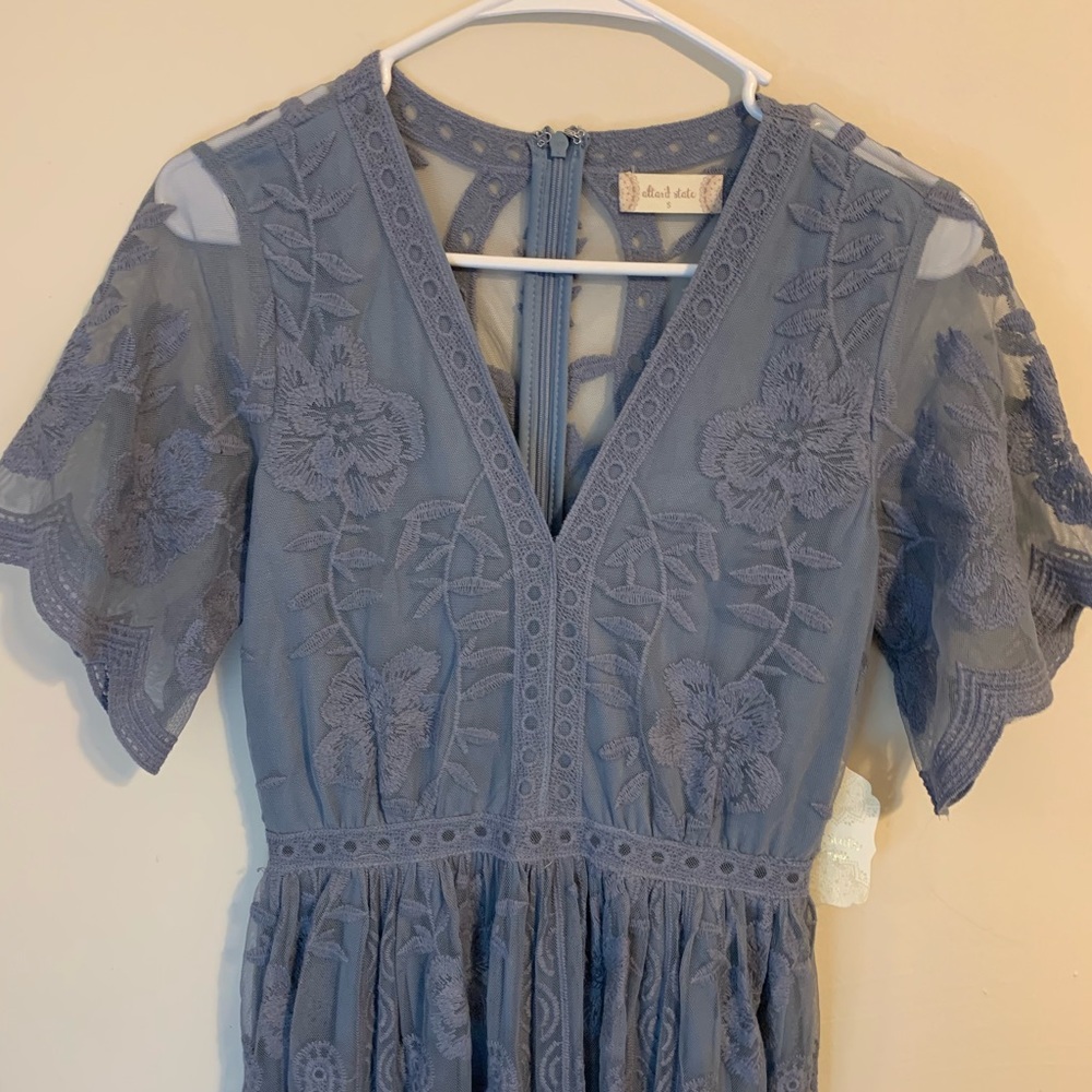 Altar’d state blue lace dress